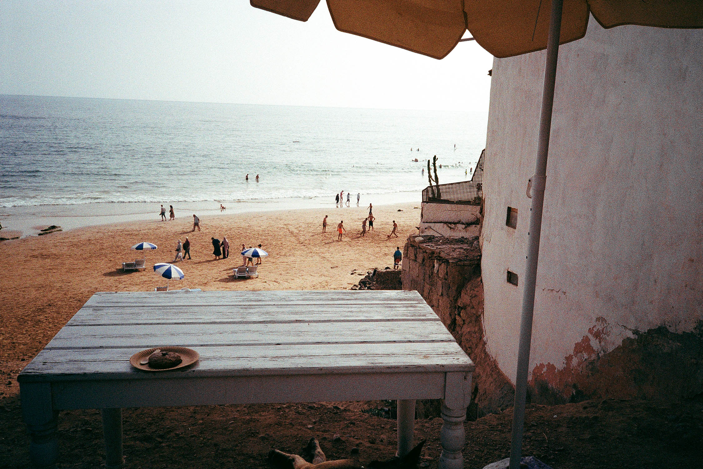 the beach of taghzout in morocco