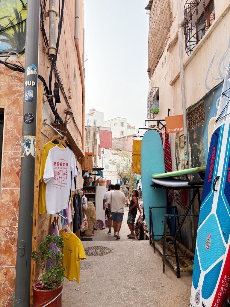 The streets of Taghazout