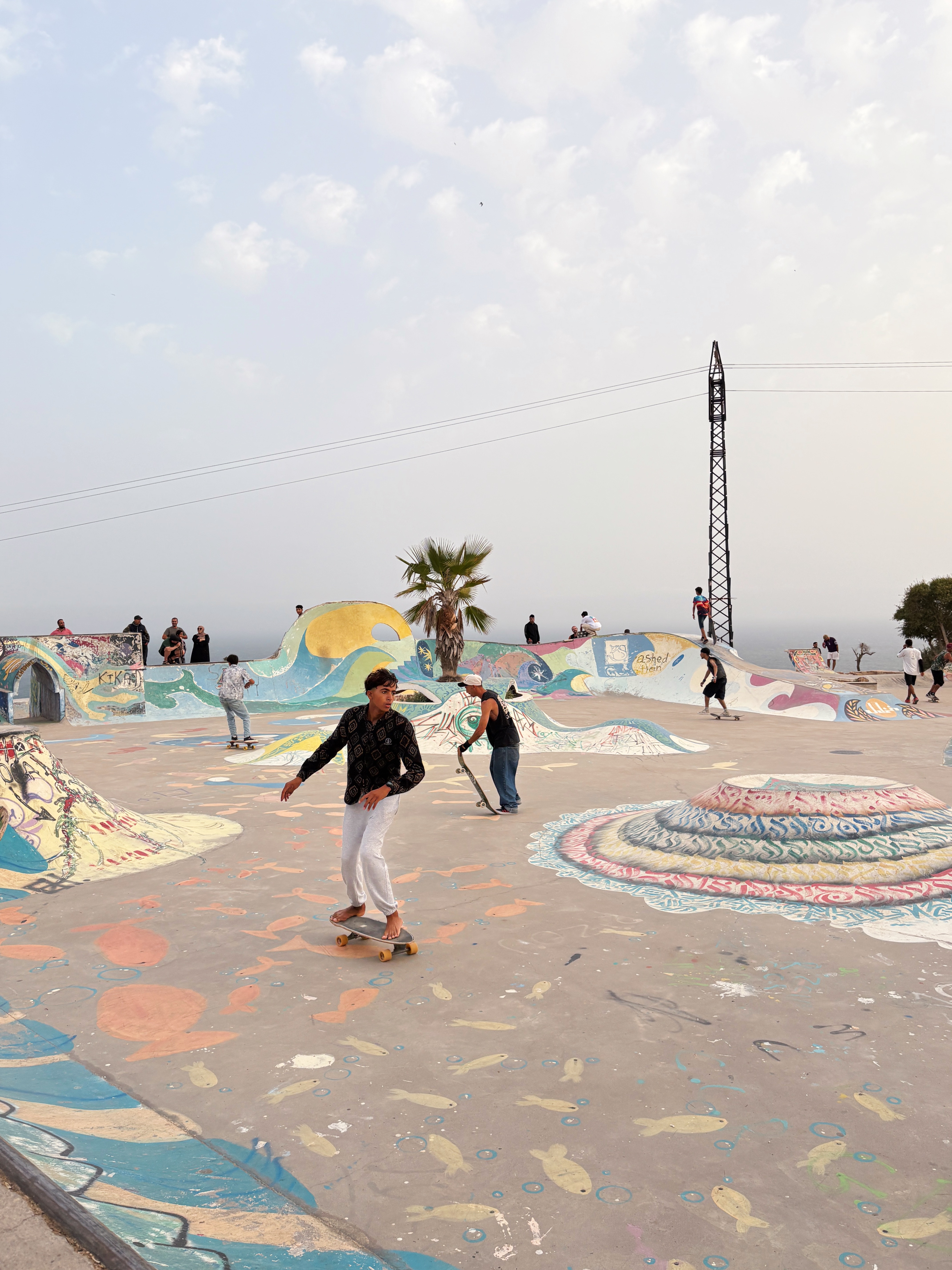 Skatepark to watch the sunset in Taghazout