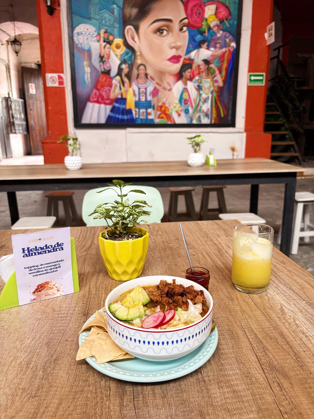Citronella is a vegan restaurant in Oaxaca