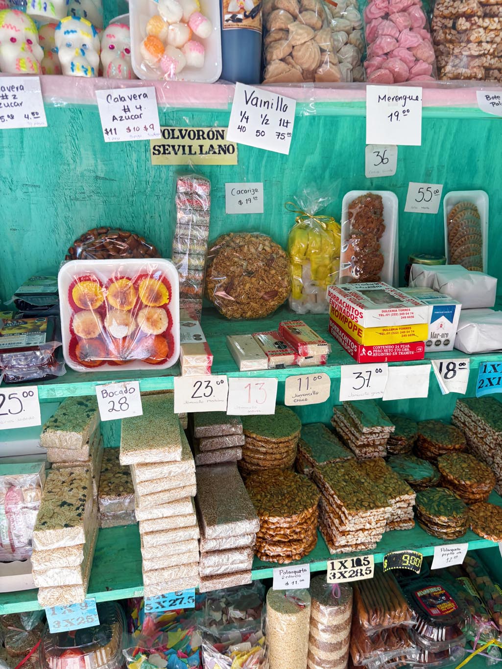 Local sweets in Puebla Mexico